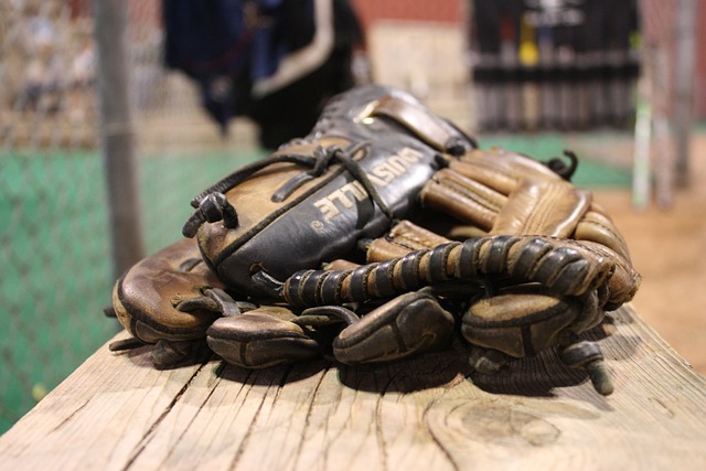A pile of softball gloves.