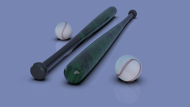 2 softball bats.