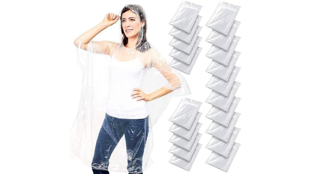 20 pack rain ponchos