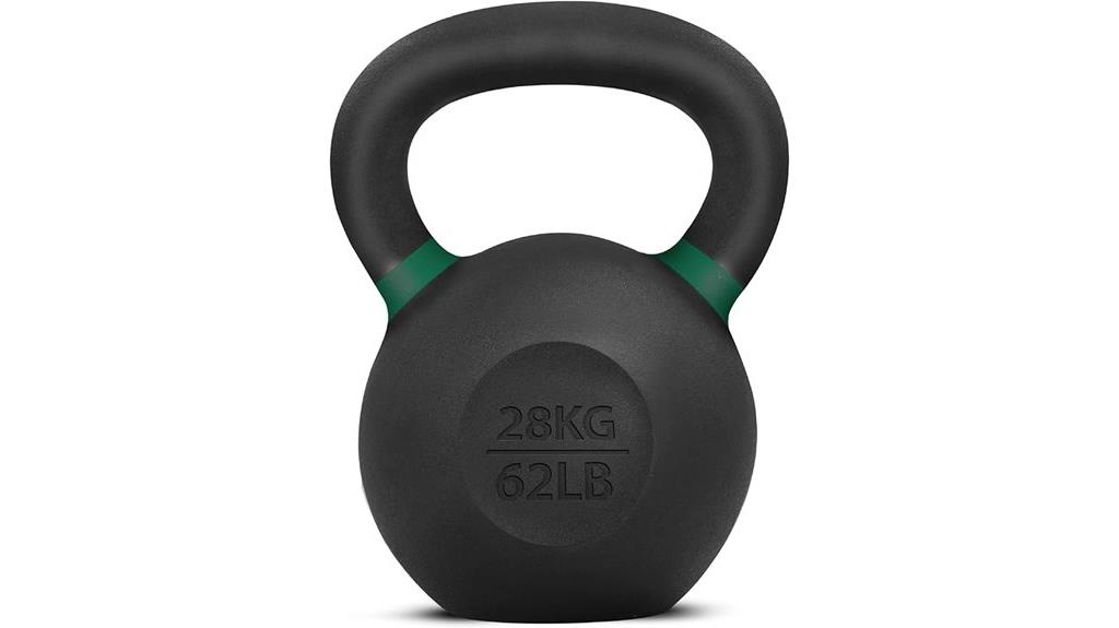 28 kg powder coated kettlebell