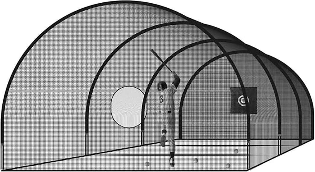30 foot batting cage net