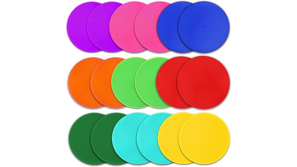 9 inch rubber agility markers