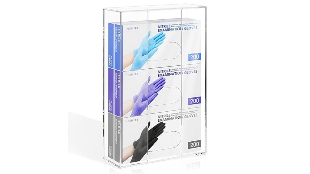 acrylic glove dispenser
