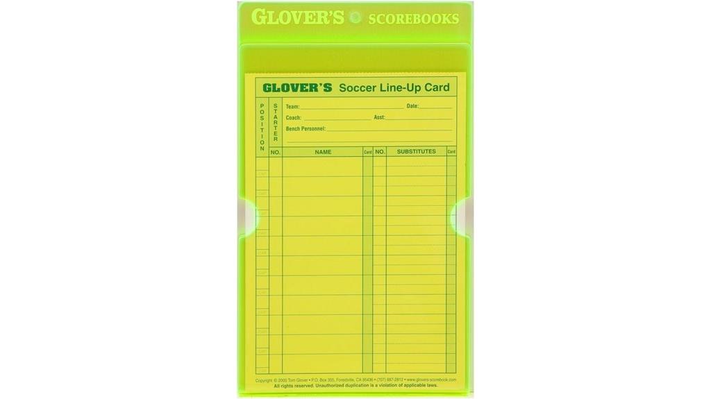 acrylic lineup card holder