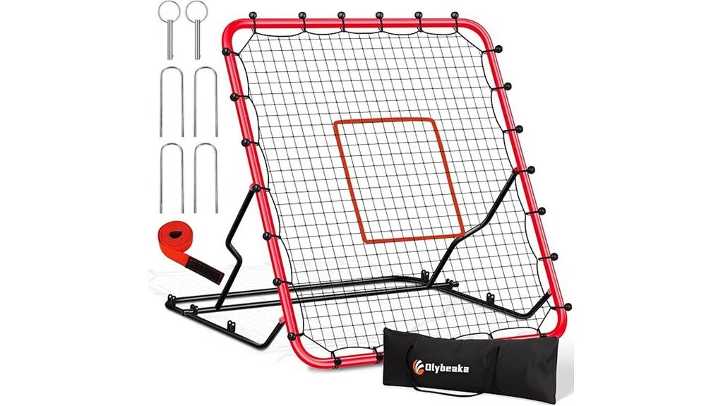 adjustable baseball rebounder net