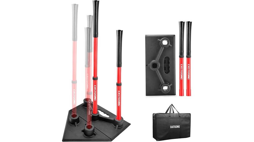 adjustable eastgoing batting tee