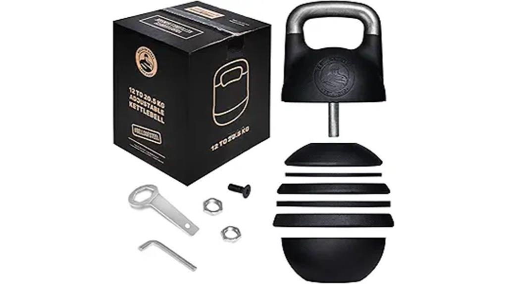 adjustable steel kettlebell set