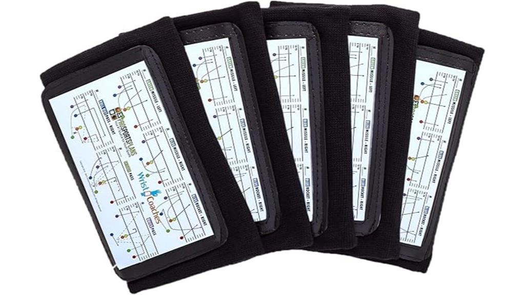 adult football wristbands for quarterbacks