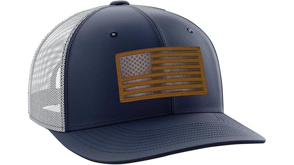 american flag trucker hat
