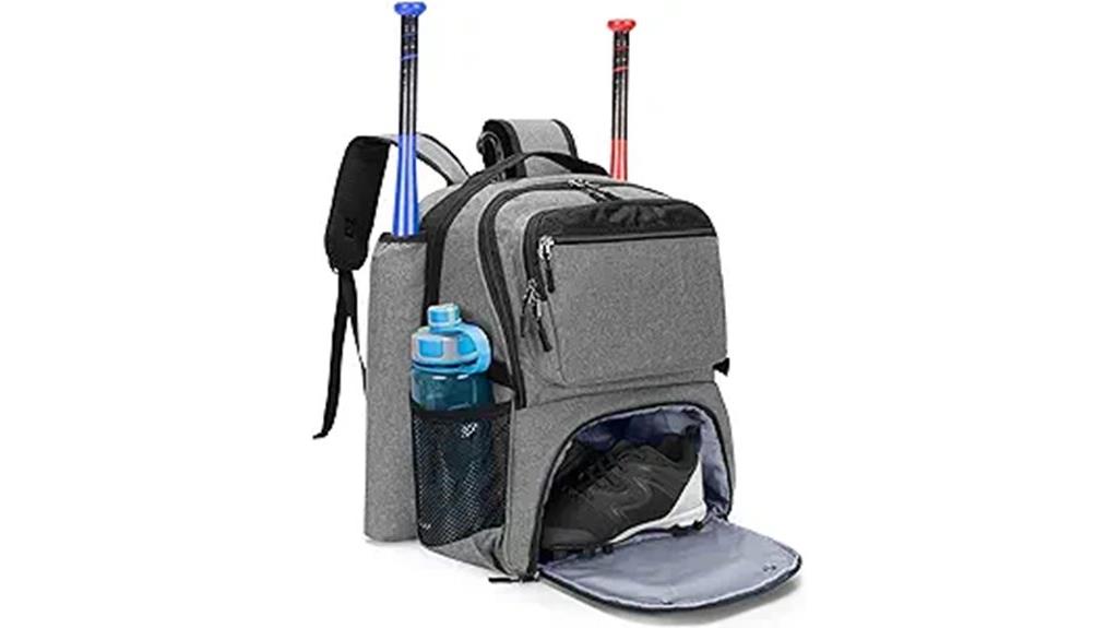 baseball backpack with bat sleeves