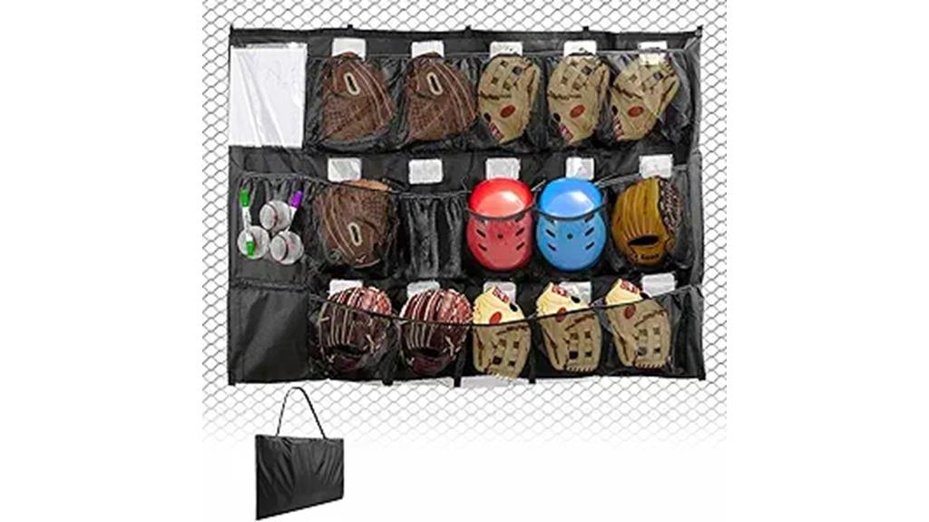 baseball gear storage organizer
