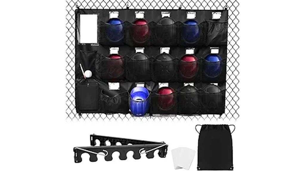 baseball helmet bag with bat
