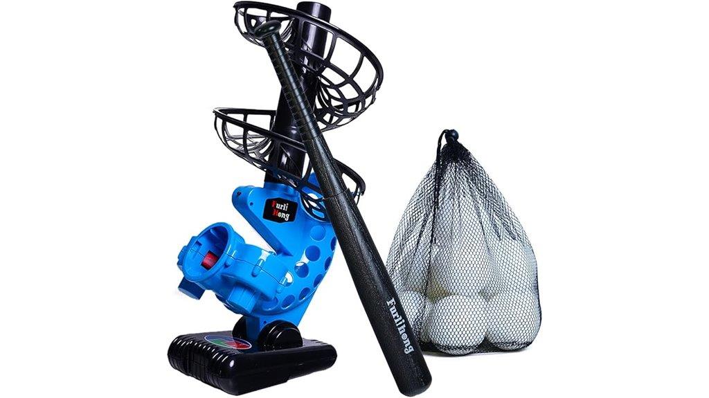 baseball pitching machine set