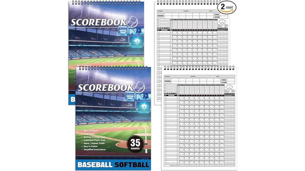 baseball scorebook set