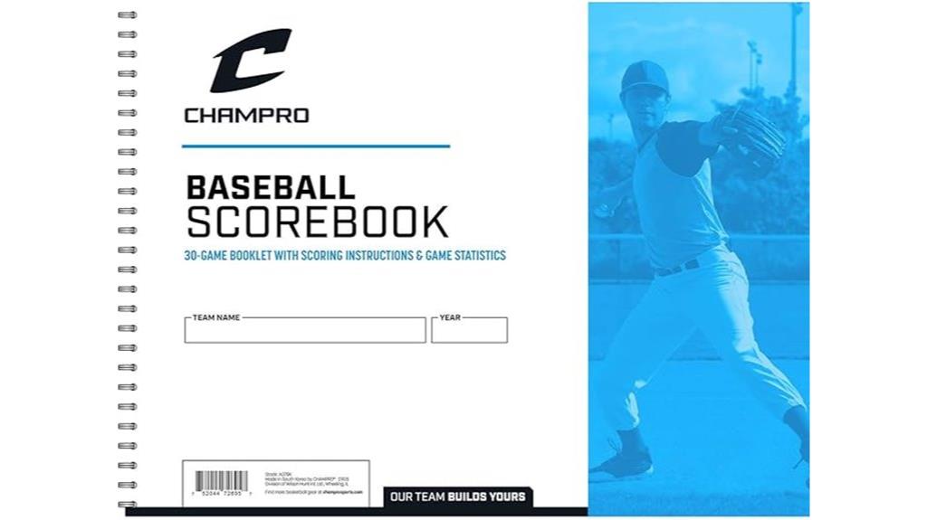 baseball scoring book