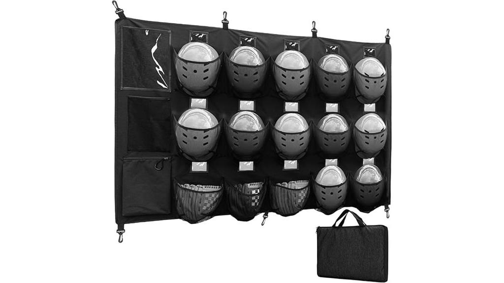 baseball softball helmet organizer