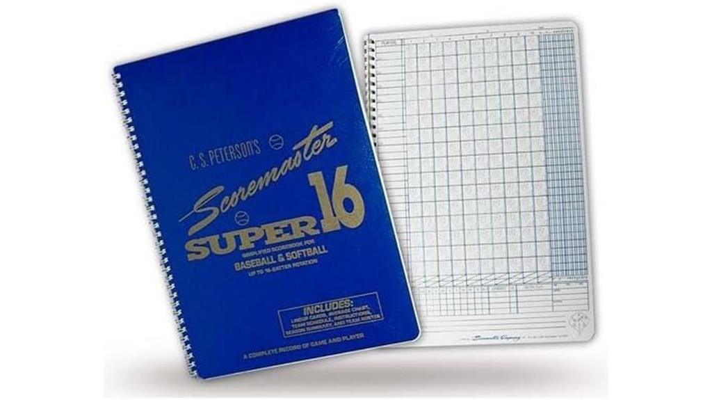 baseball softball scorebook set