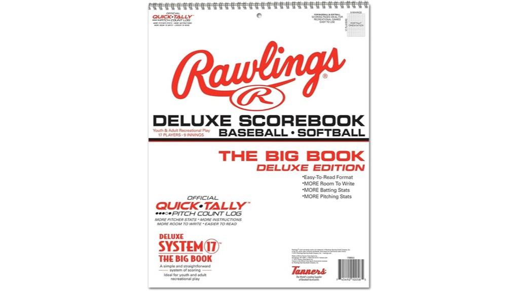 baseball softball scorebook system