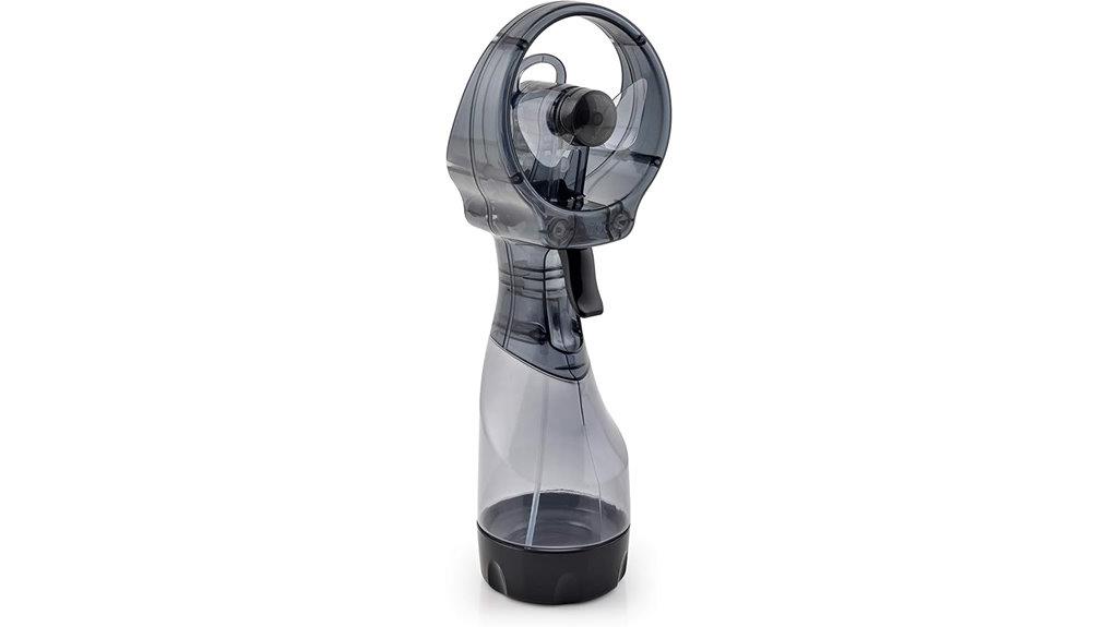battery powered water misting fan