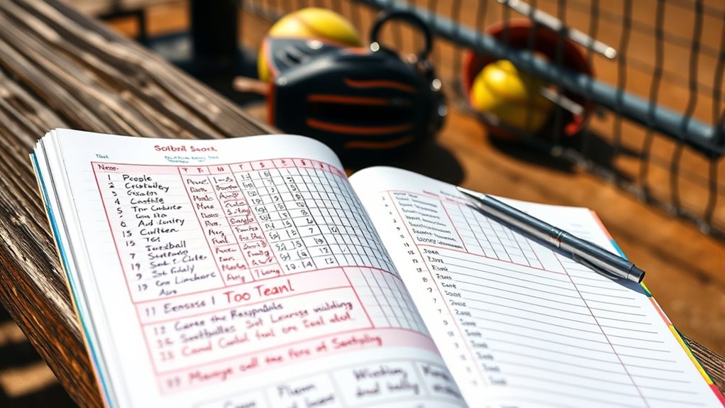 best youth softball scorebooks