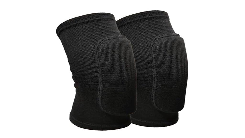 black small sports knee pads