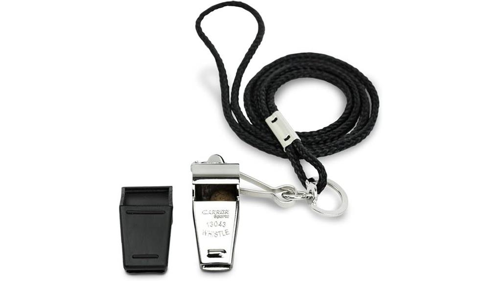 brass whistle with cover