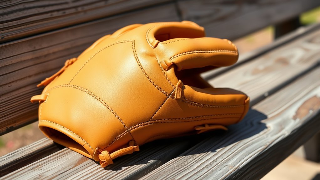 break in glove with oil