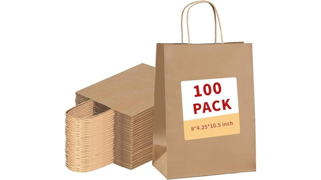 brown paper bags 8x4 25x10 5
