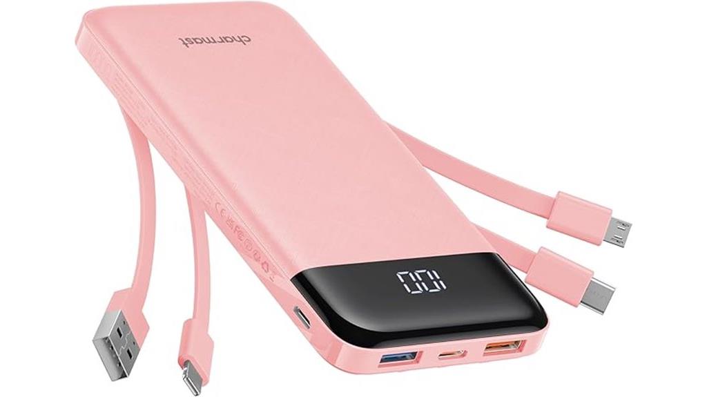 built in cables fast charging