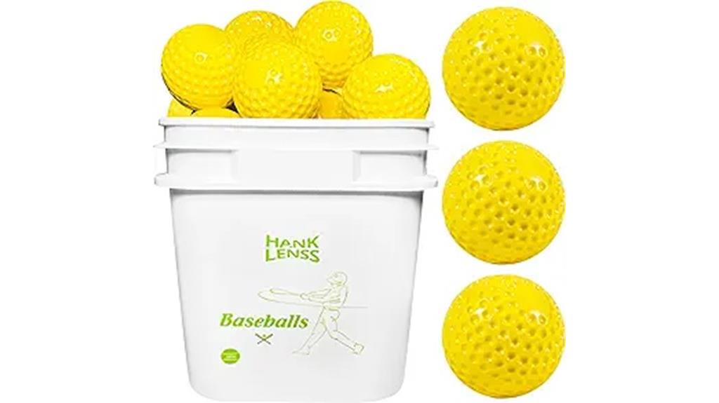 bulk dimpled baseballs pack