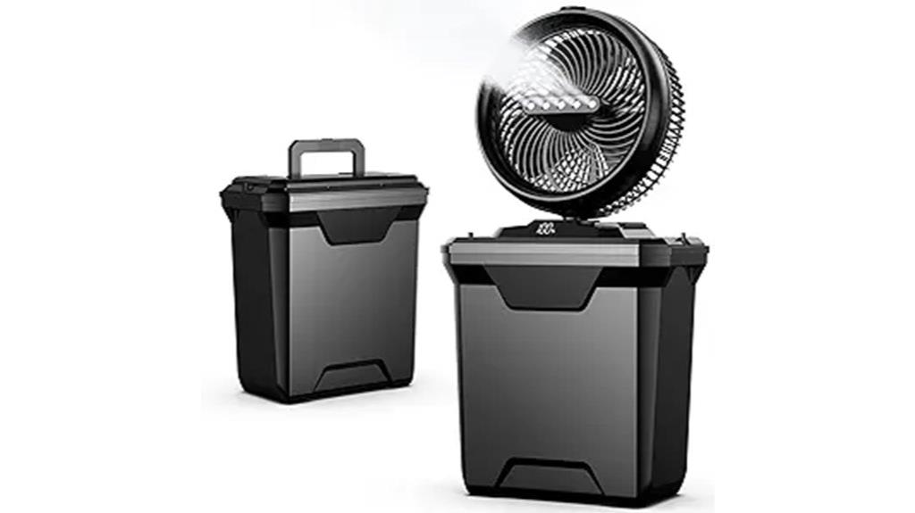 camping misting fan battery