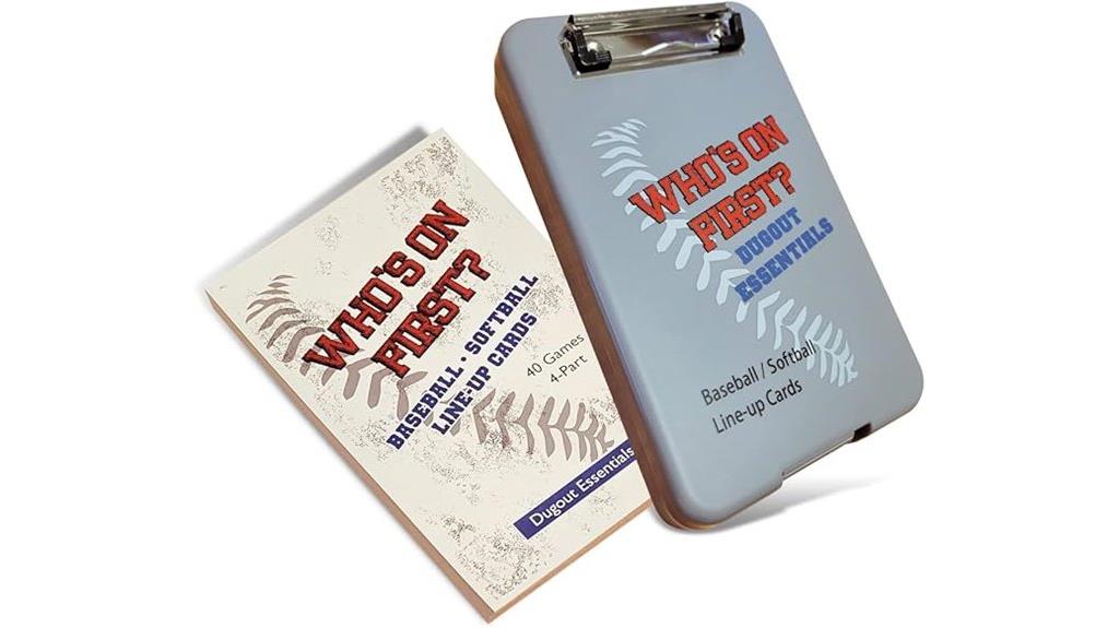card holder with lineup