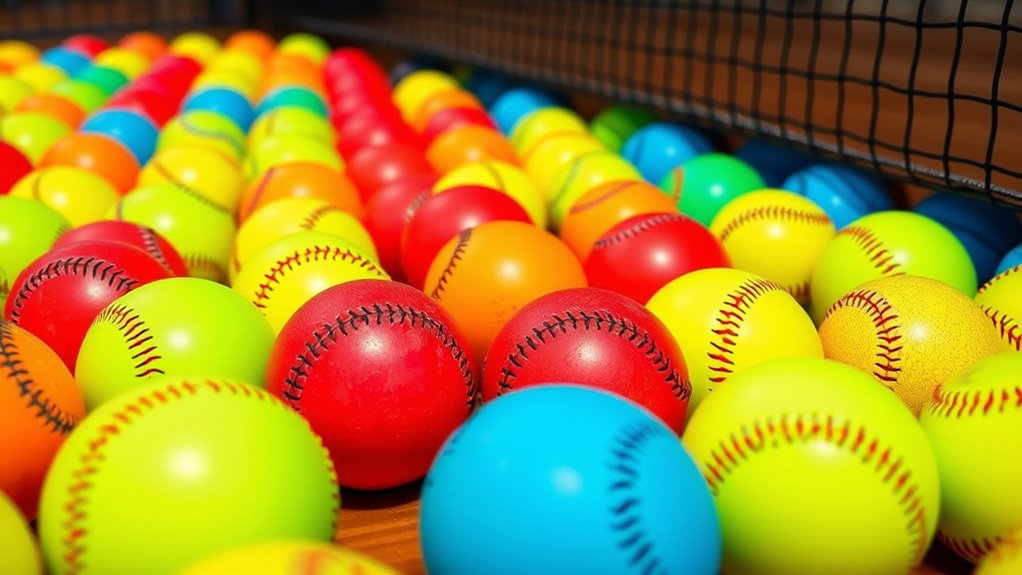 choosing durable visible softballs