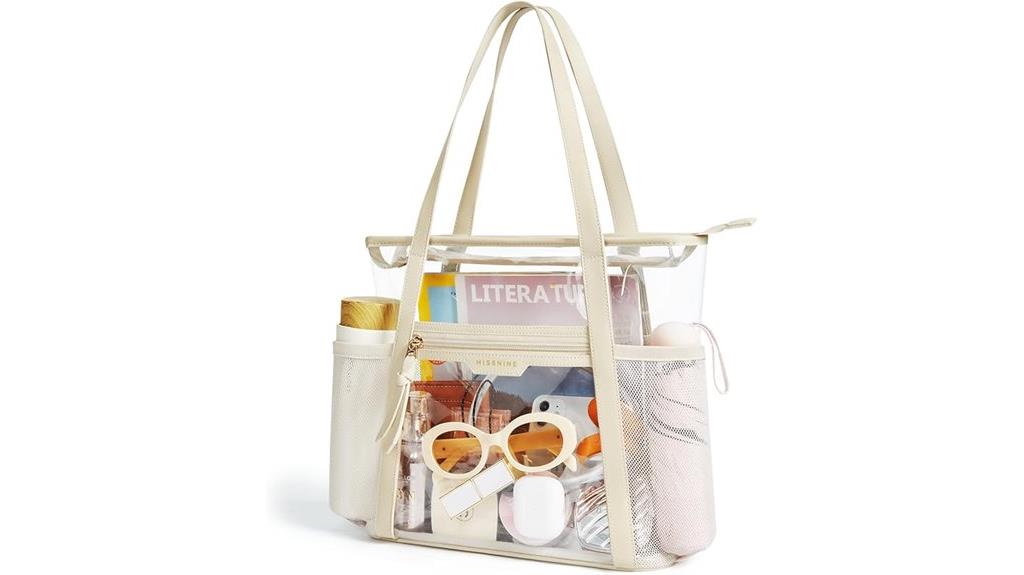 clear pvc stadium tote