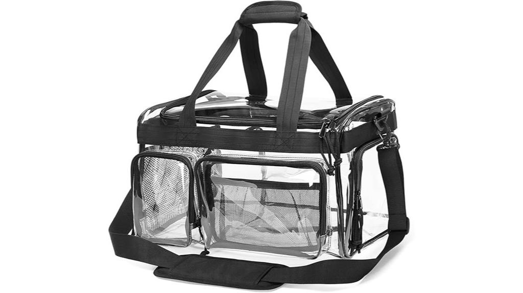 clear sports duffle bag