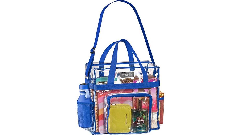 clear stadium tote bag