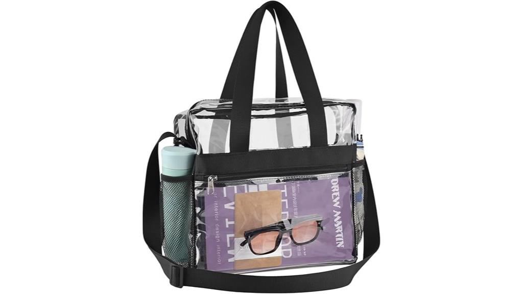 clear stadium tote bag