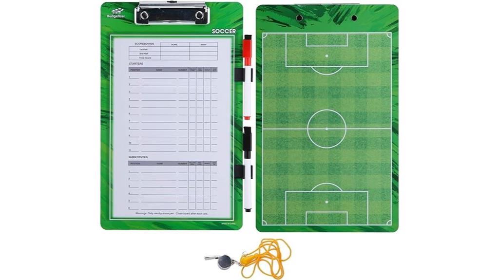 coaching clipboard with markers