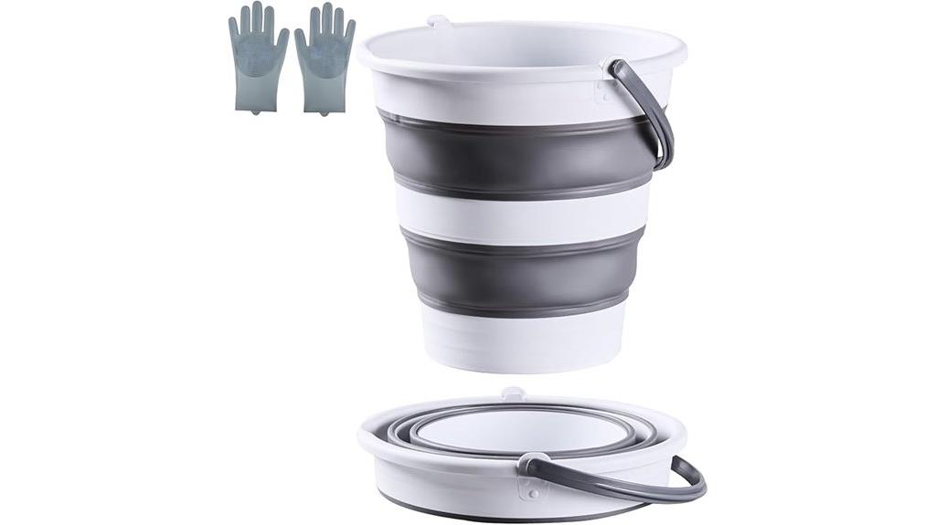 collapsible silicone bucket