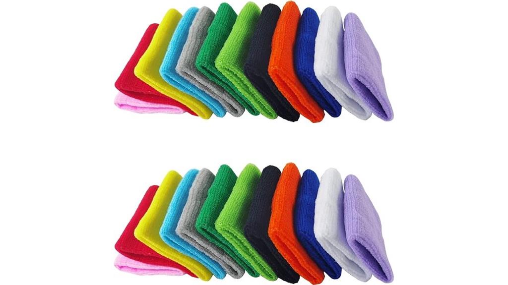 colorful cotton sports wristbands