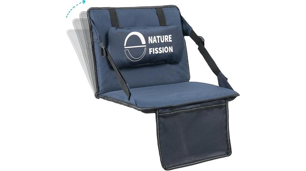 comfortable padded stadium seat