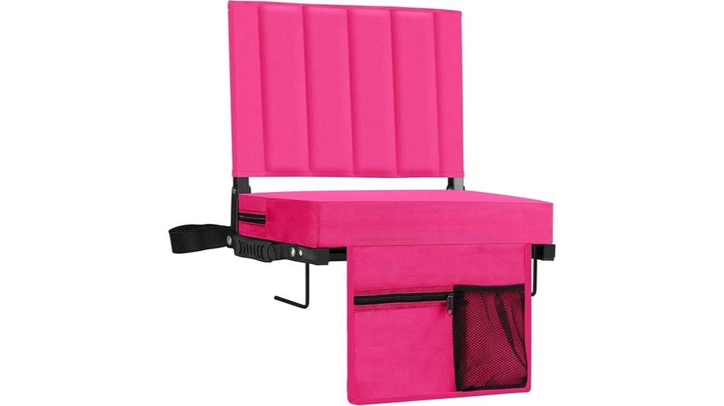 comfortable stadium seat handle
