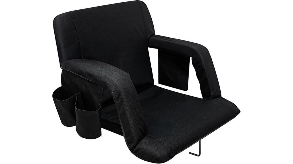 comfortable stadium seating with storage