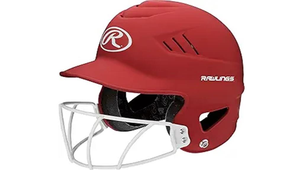 cooling batting helmet with mask