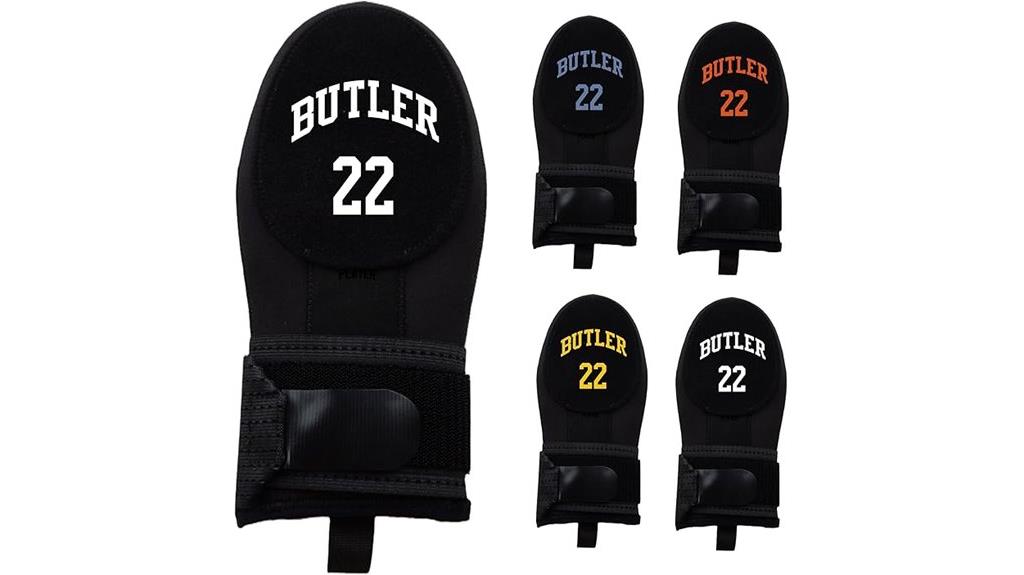 custom black sliding mitt