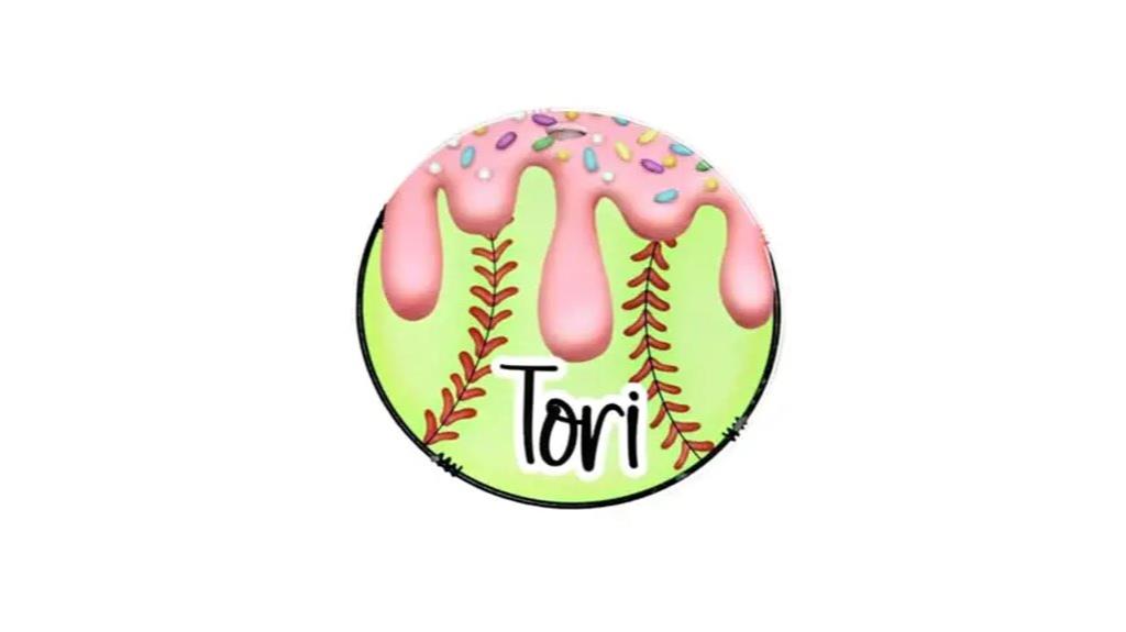custom name softball bag tag
