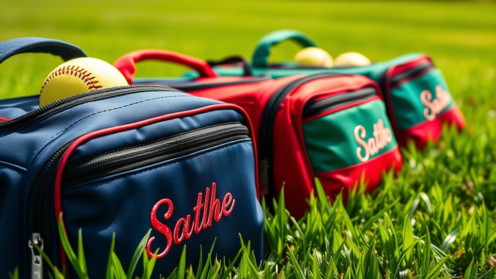 custom softball bag collection