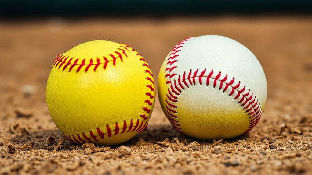 different ball sizes and equipment