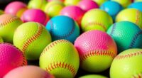 dimpled softball training balls