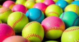 dimpled softball training balls